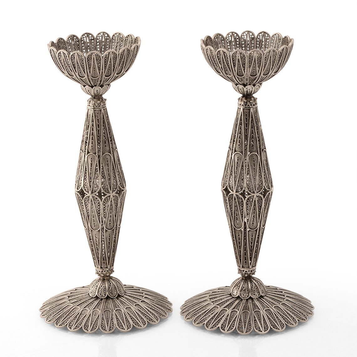 Silver Candlesticks - Filigrann