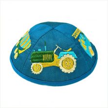 כיפת רקמה לילדים - כלי תחבורה
