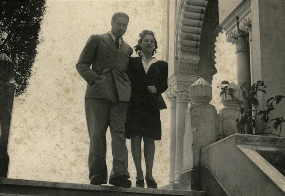 Gaby and Raymond Aghion in Cairo. photo: Chloe Archive