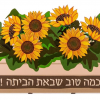 מתלה קיר - אדנית חמניות 