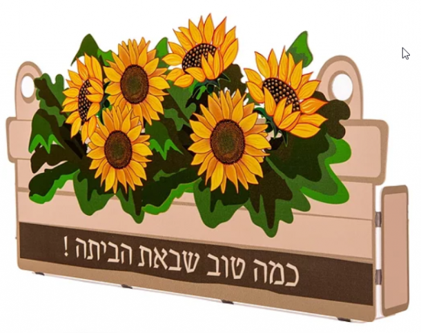 מתלה קיר - אדנית חמניות 