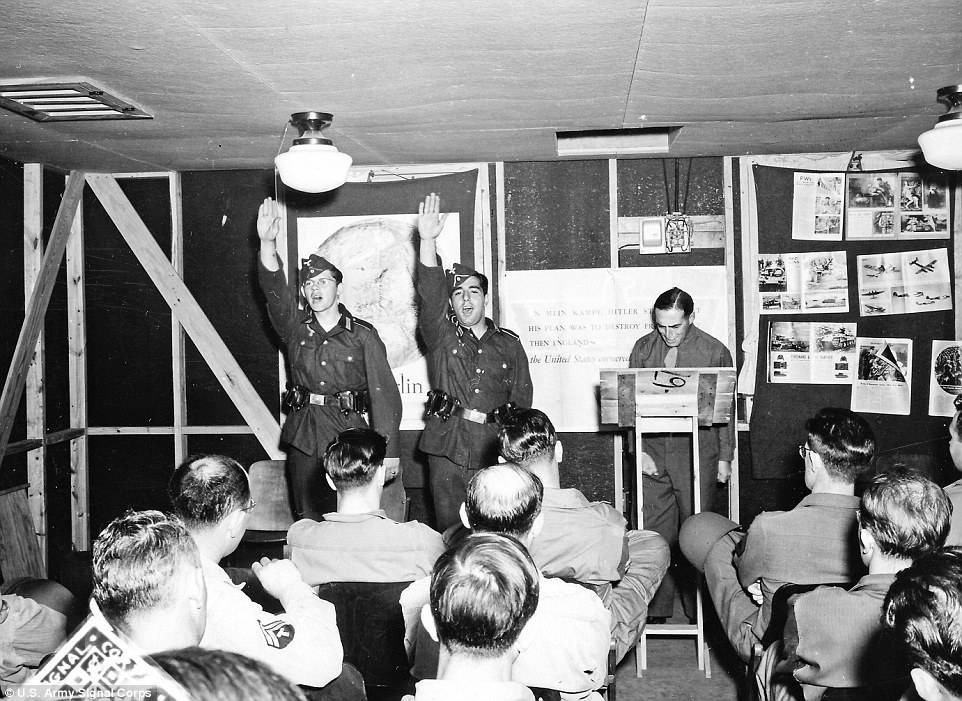 Training at camp Ritchie before departing on their war mission in Europe (National Archives NARA, WikiMedia)