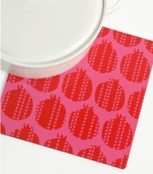 Trivet – Red and Pink - Pomegranates