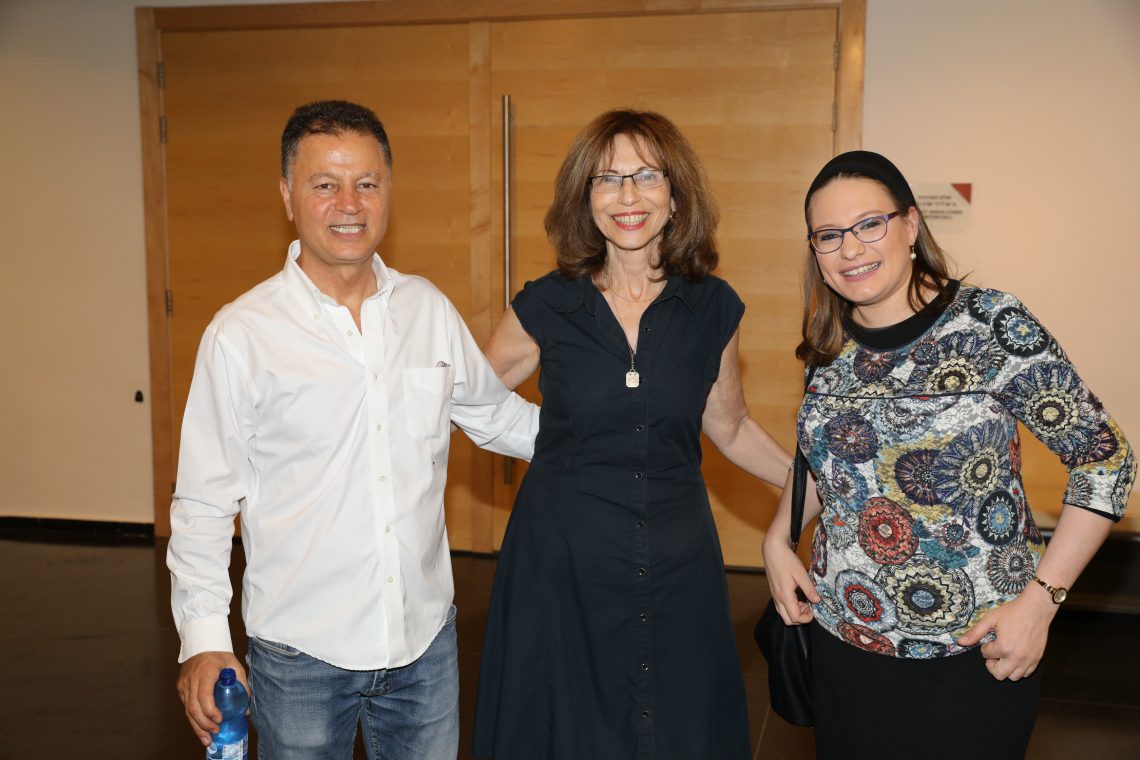 Amos Gueta, Liora Shani, Sivan Rahav Meir, Beit Hatfutsot, June 2017 Amos Gueta, Liora Shani, Sivan Rahav Meir, Beit Hatfutsot, June 2017