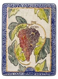 Vine - Seven Species Ceramic Plaque