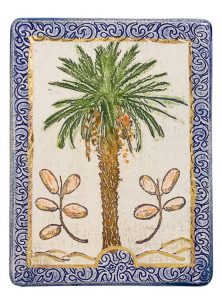 The Seven Species Ceramic Plaque - Dates